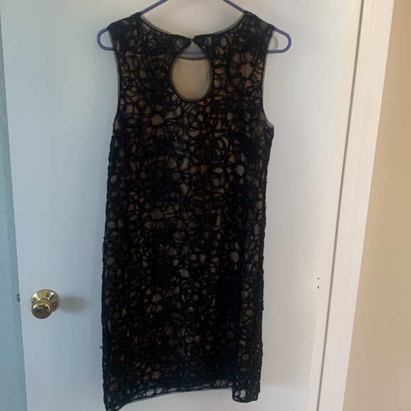 Black lace Max Studio mini cocktail dress - Picture 4 of 4